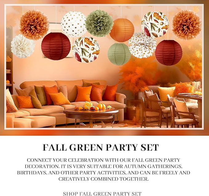 NICROLANDEE Fall Wedding Decorations, Fall Baby Bridal Shower, Autumn Harvest - Image 9