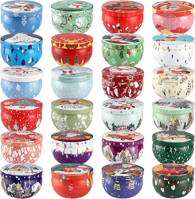 24 Pack Christmas Scented Candles Gift Set - Image 2