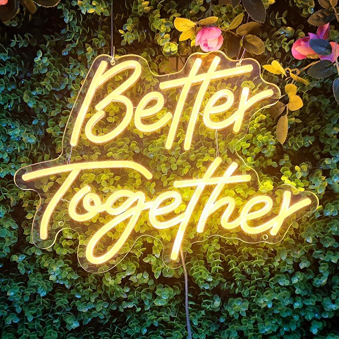 Better Together Neon Sign Better Together Wall Decor, Wedding Neon Sign Light - Image 5