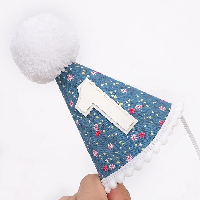 WAUAO Floral 1st Birthday Hat - Image 7