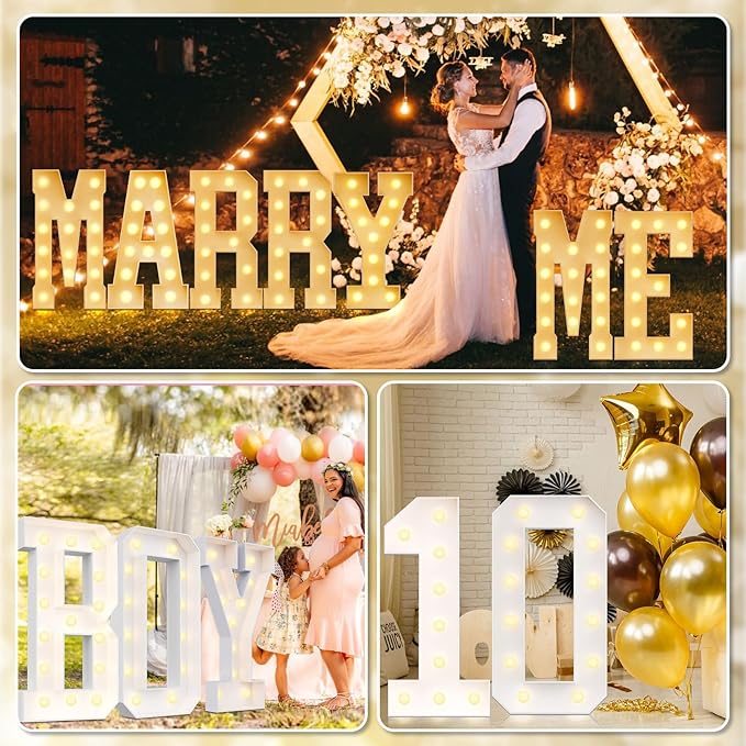 Ledido 4FT Marquee Light Up Letters Large Light Up Letters - Image 7