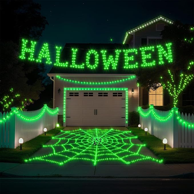 TingMiao Halloween Green Fairy Lights Battery Operate, 7.2ft 20 LEDs String - Image 8