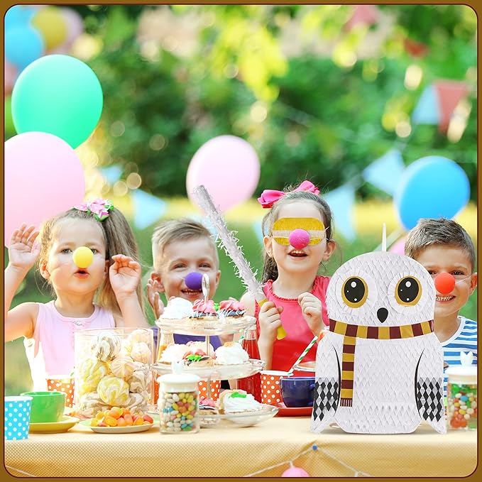 Small Owl Pinata Bundle with a Blindfold, Forest Animal Theme, Wizard Theme - Image 6