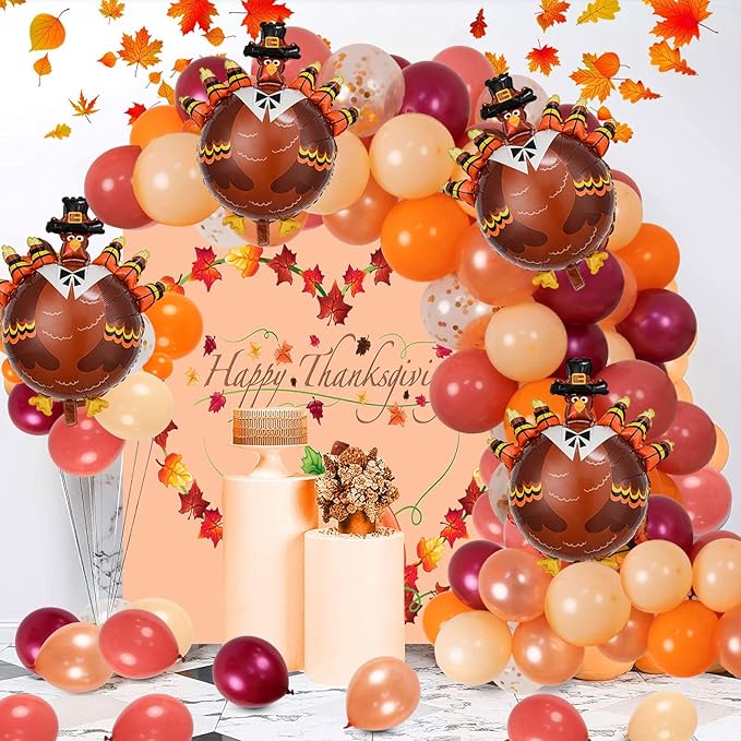 Turkey Balloon Thanksgiving Balloons Fall Balloon Decorations Turkey Balloons - Image 7