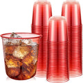 50pcs Disposable Stemless Glasses 12oz Crystal Plastic Wine Glasses Clear by Ziliny