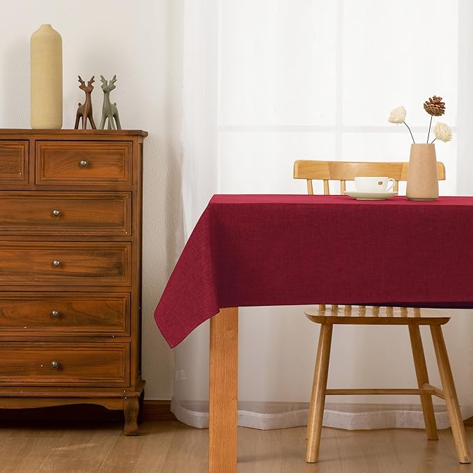 Hiasan Faux Linen Rectangle Tablecloth - Image 2