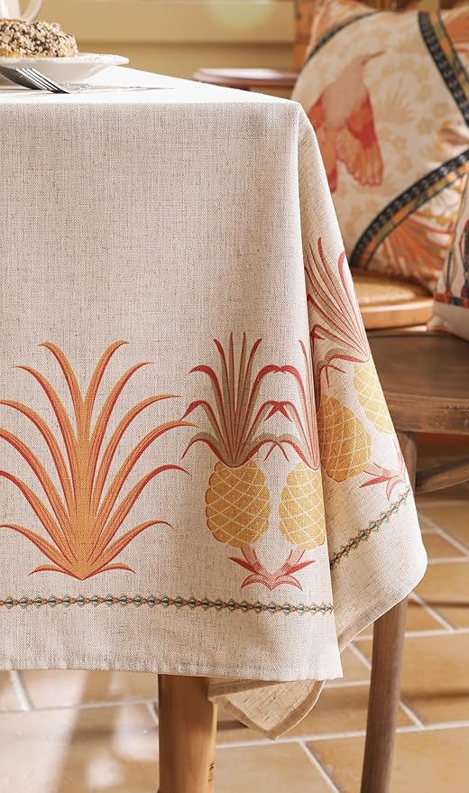 patdrea Designer Linen Long Tablecloth - Image 9