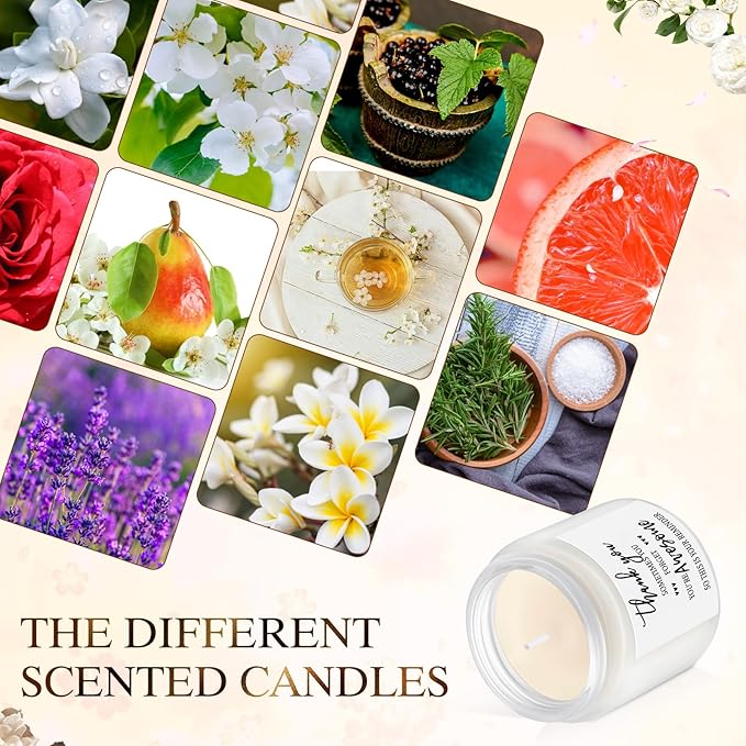 MTLEE 20 Pcs Thank You Gifts Candles 3.5 oz Employee Appreciation Inspirational - Image 3