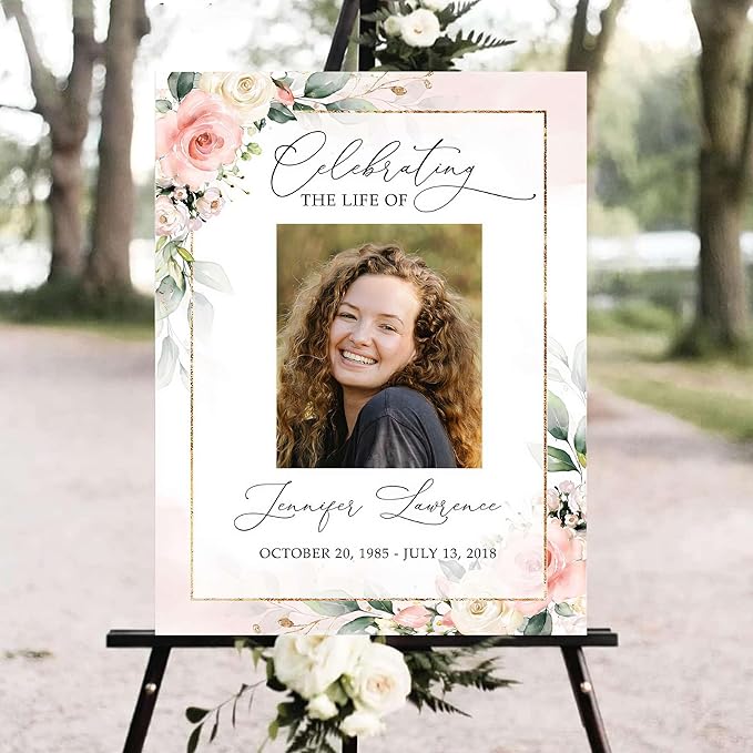 Personalized Funeral Welcome Signs, Celebration Of Life Yard Sign, Celebration - Image 3