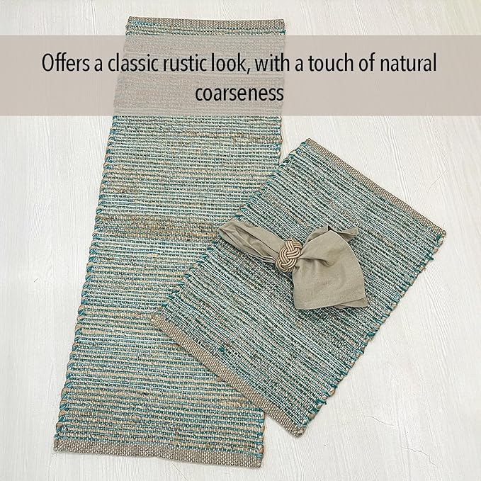 Chardin home Natural Jute Table Runner 13x36 Inch – Vintage Boho Rustic Table - Image 5