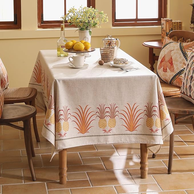 patdrea Designer Linen Long Tablecloth - Image 4