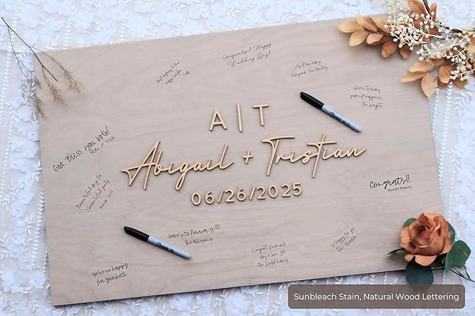 Personalized Last Name Guest Book, Unique Guest Book Sign, Custom Alternative - Image 2
