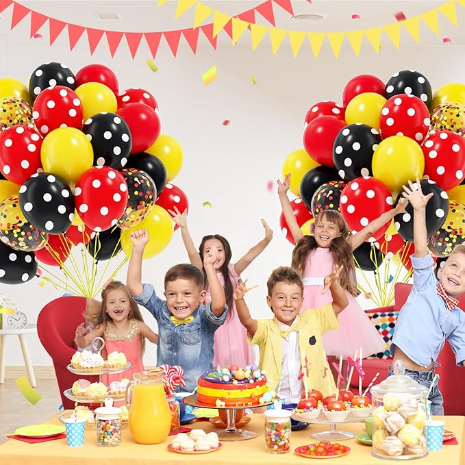 60pcs Red and Yellow Balloons 12inch - Image 6