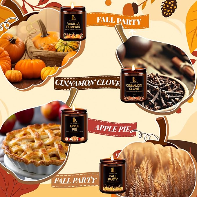 Fall Candle Set, Fall Scented Candles - Image 2
