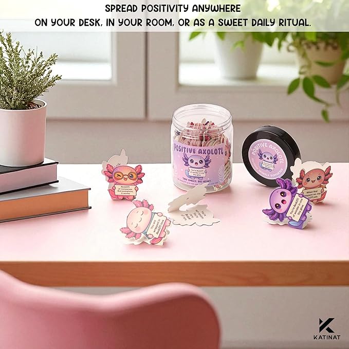 Positive Axolotl Jar – Cute Axolotl Gifts - Image 6