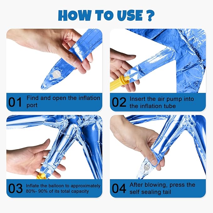Blue Star Balloon - Image 7