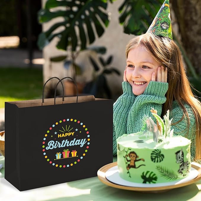 MESHA Large Black Paper Bags - Image 9