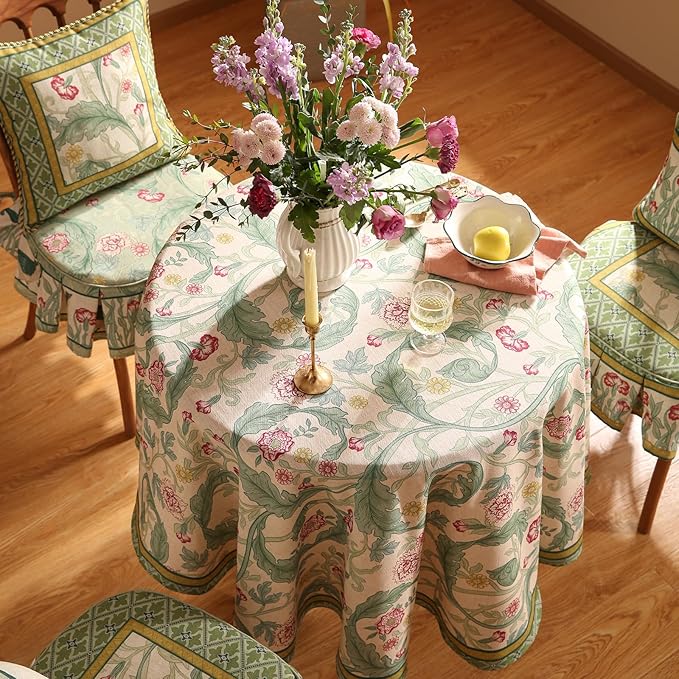 patdrea Designer Green Small Tablecloth - Image 3