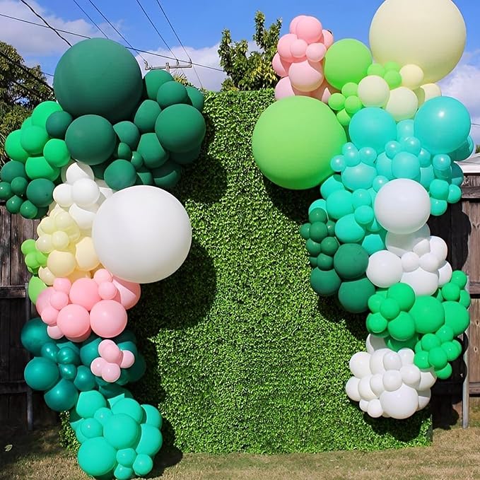 90pack Green Balloons Different Size 18/12/10/5 Inch Green Balloon Garland Arch - Image 8