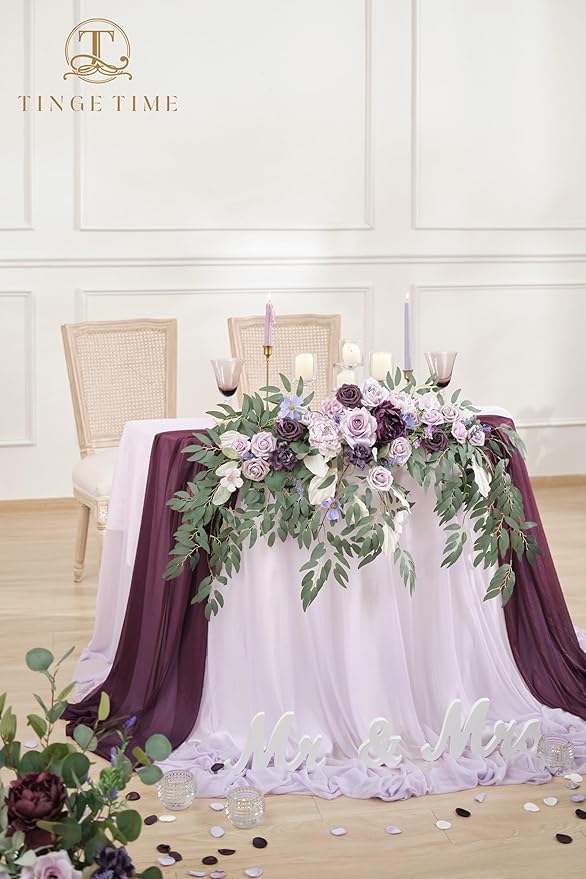 TINGE TIME Artificial Sweetheart Flower Swag - Image 3
