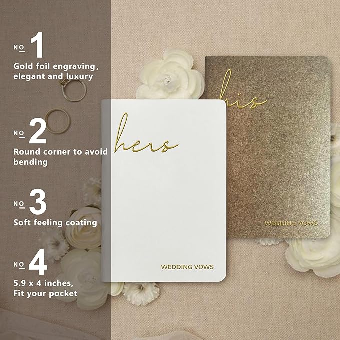 Vow Books His and Hers Wedding Vow Books - Image 2