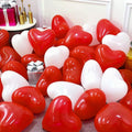 Red and White Heart Balloons by Haolongfa