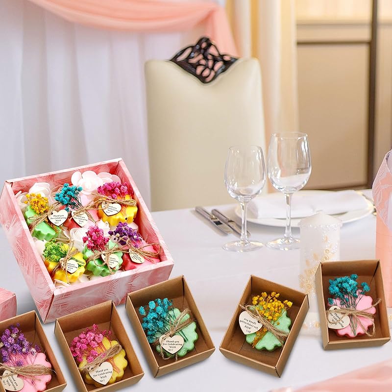 Kigeli Set of 45 Soap Favors DIY Bridal Shower Favors Bulk Wedding Soap Gifts - Image 5