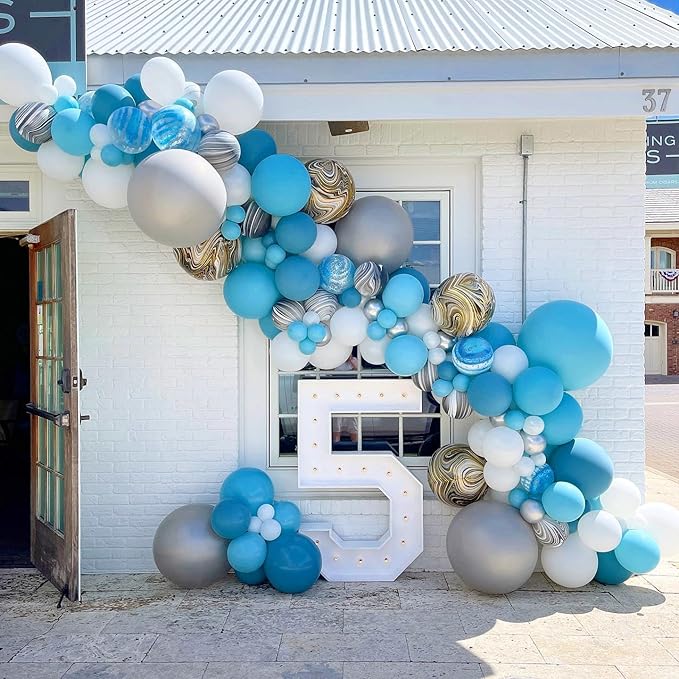 Bezente Blue Balloons Latex Party Balloons - Image 8