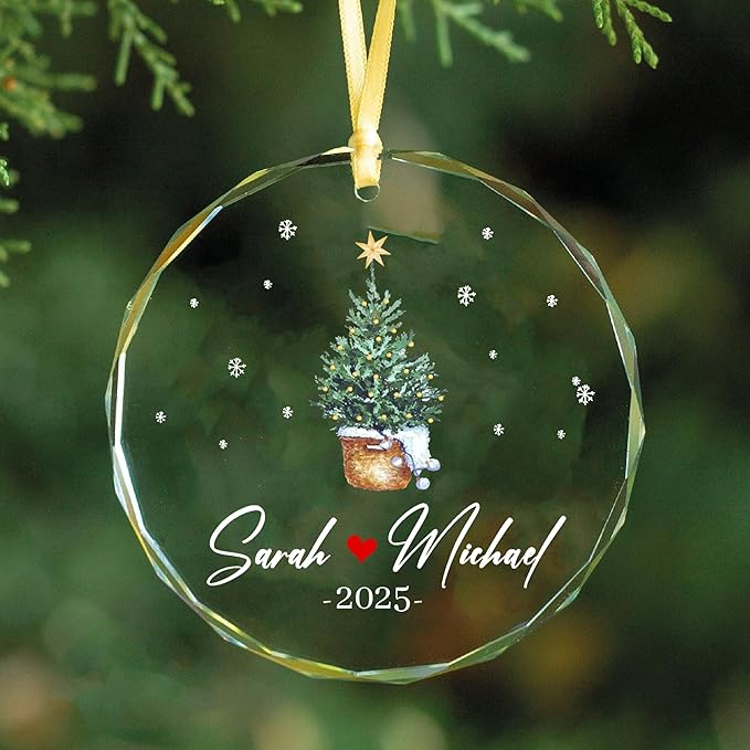 Personalized Glass Ornament 2025 - Image 5