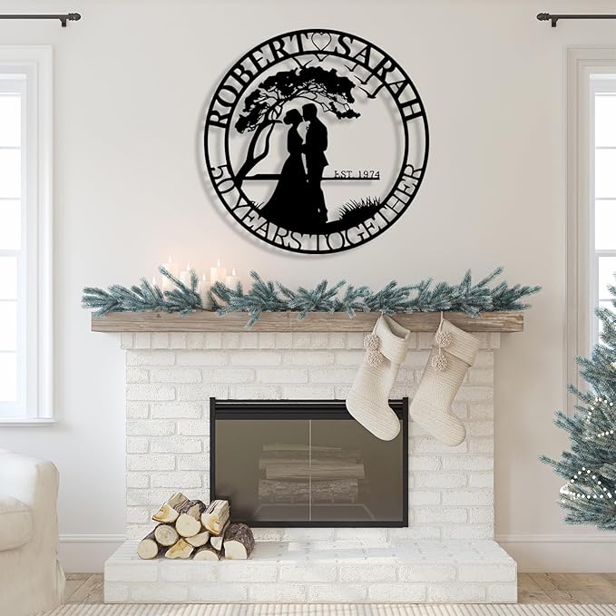 Personalized Tree of Life Metal Sign Wall Art Decor, Custom Wedding Gifts - Image 9