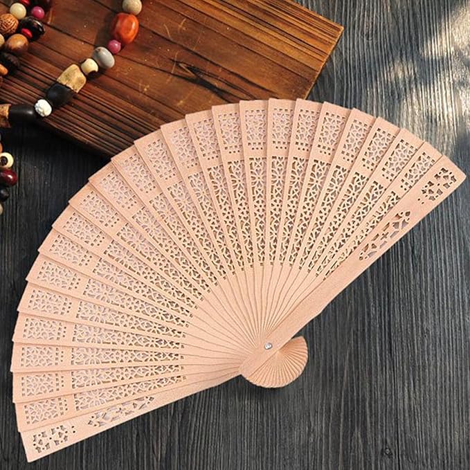 Sandalwood Fan 50 Pcs Hand Fans - Image 7