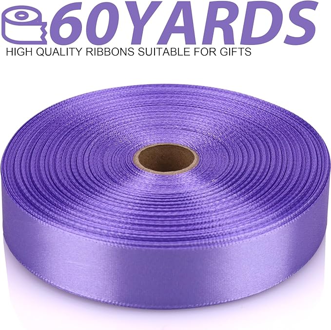 Light Purple Satin Craft Ribbon - Image 2