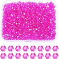 PATIKIL 1000pcs 3mm Bicone Glass Crystal Beads, Faceted Glass Spacer Beads by PATIKIL