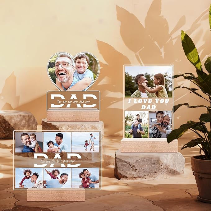 Personalized Gifts for Dad from Daughter Son, Custom Picture Frames - Image 7