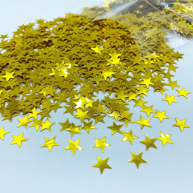 Confetti Star Glitter Sequins Table Confetti Metallic Foil Star by JNSAXMI
