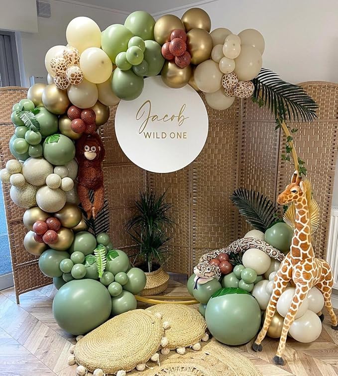 Bezente Sage Green Balloons 18 Inch- 30 Pack Large Thick Olive Green Balloons - Image 9