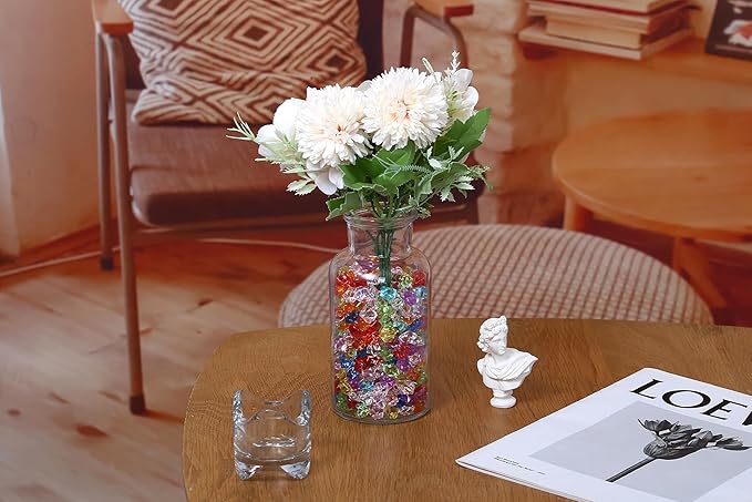 LAIDANLA 500PCS Multicolor Acrylic Gems Fake Ice Cubes Vase Fillers - Image 3