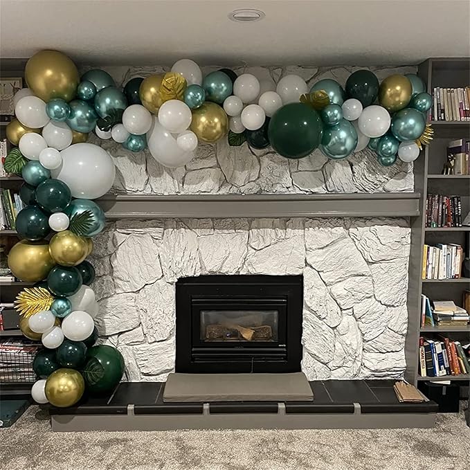 Balloons Green Gold White - Image 6