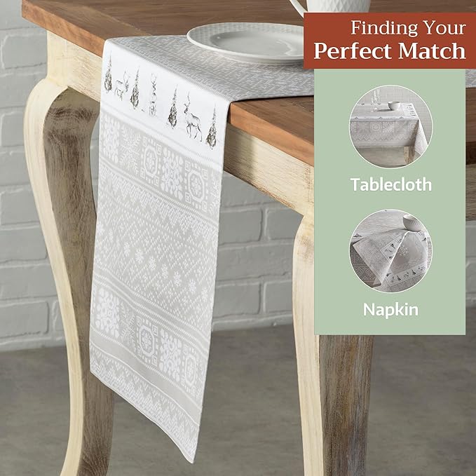 Maison d' Hermine Table Runner 100% Cotton Double Layer Table Runners 72 inches - Image 5