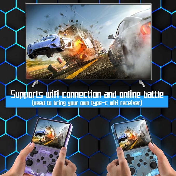 FVBADE R40S PRO Handheld Game Console 3.5 inch IPS Screen Mini Retro Console - Image 2