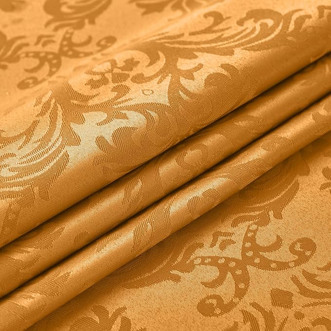 SASTYBALE Amber Rectangle Jacquard Tablecloth, Spill Wrinkle Proof Damask Table - Image 8