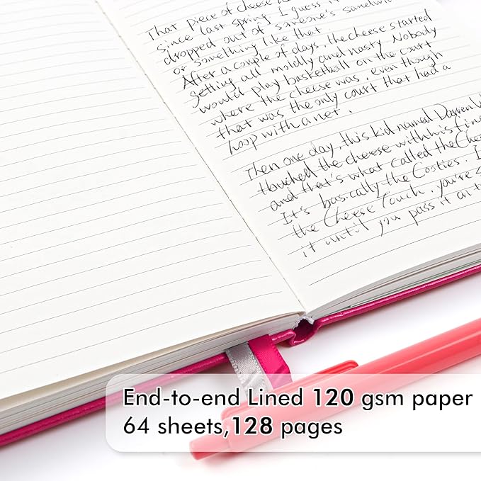 feela 5 Pack Notebooks Journals Bulk, Hardcover Notebook Classic Ruled Lined - Image 3