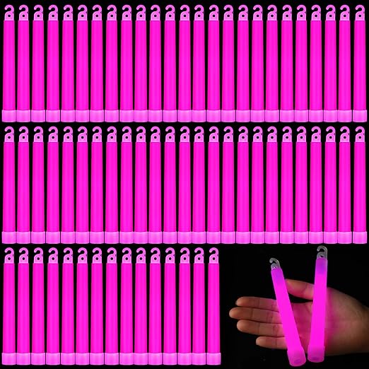 Sotiff 48 Pcs Bright 6 Inch Large Glow Sticks Bulk Emergency Glow in The Dark by Sotiff