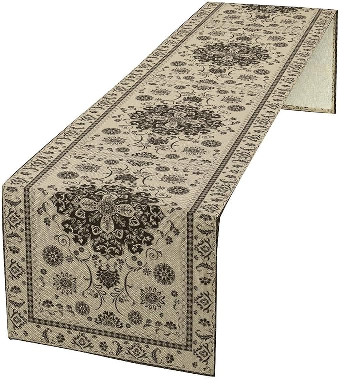Boho Vintage Elegant Table Runner Farmhouse by Unknown
