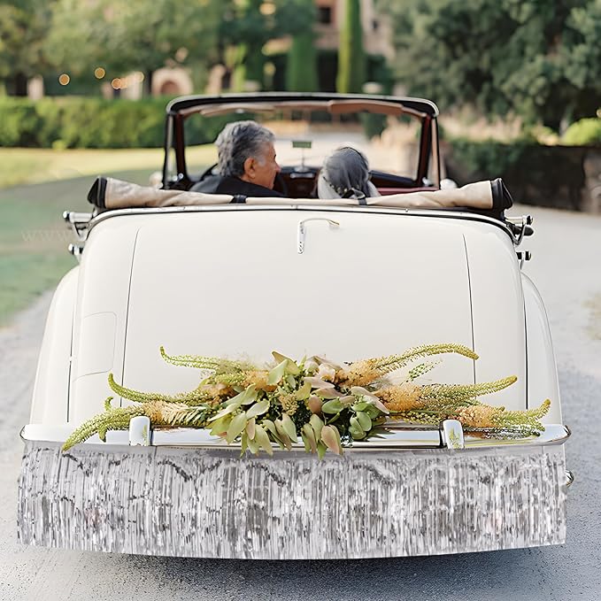 Silver Birthday Decorations Tinsel Garland Parade Float Decorations - Image 3