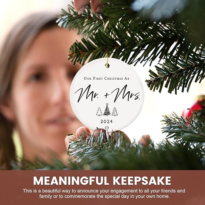 Our First Christmas Married Ornaments - Image 5