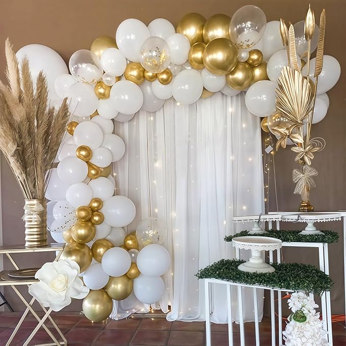 Netnology Gold and White Balloons Set - Image 4