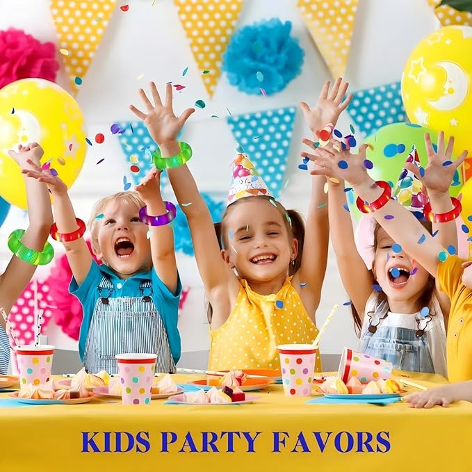 Green 6 Pack Light Up Party Favors Supplies, Bulk Glow Sticks Bracelet - Image 6
