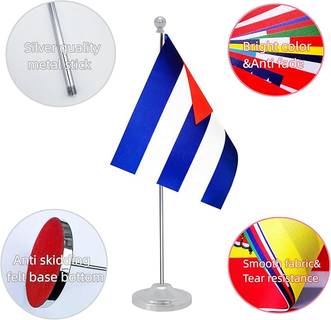 Cuba Desk Flag, Cuban Table Office Flag - Image 3