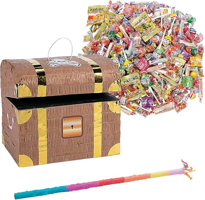 Treasure Chest Piñata Kit 208 Pieces by FunExpress